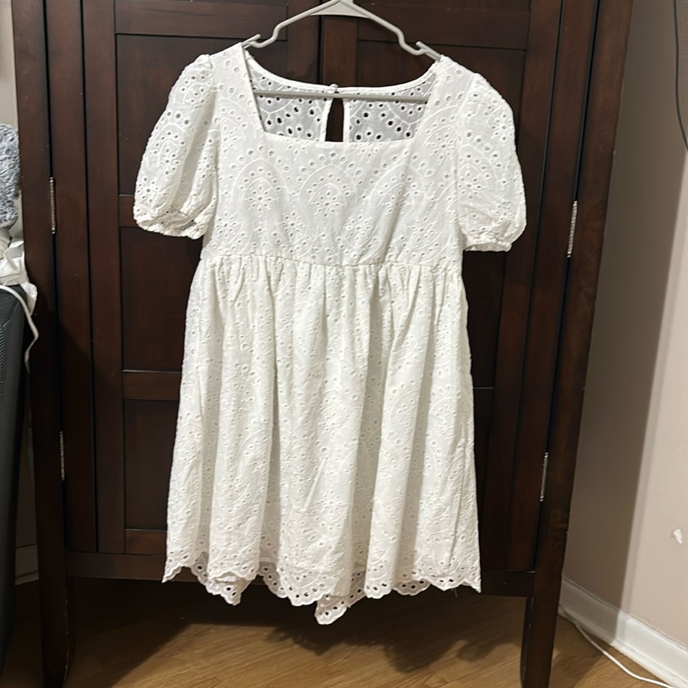 White Eyelet  SHEIN Dress Size Large